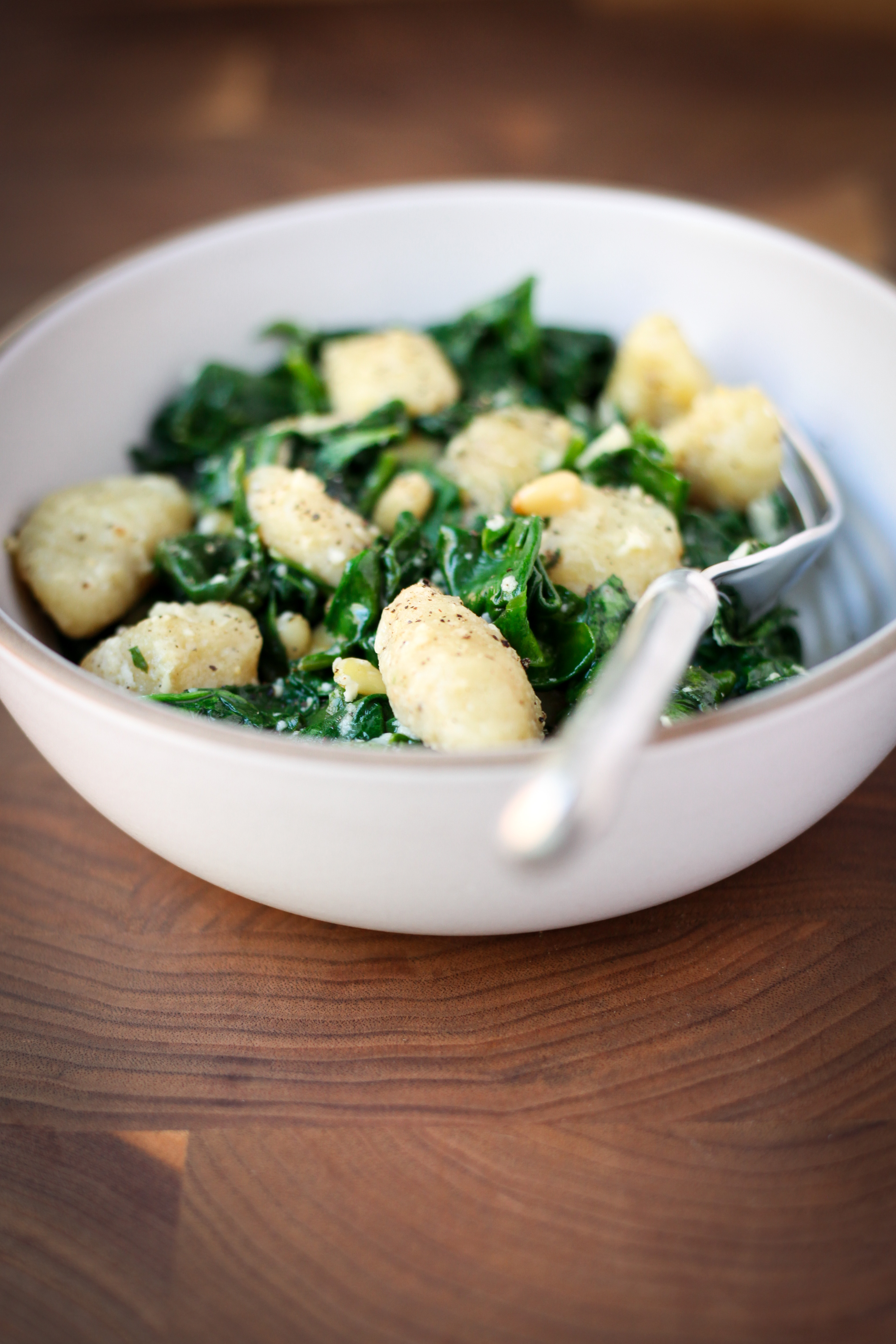Brown Butter Gnocchi With Spinach | amodestfeast.com | @amodestfeast